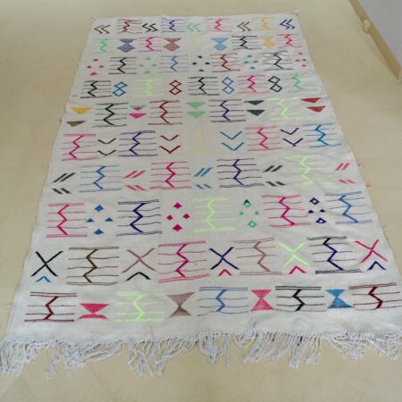 Hand-Woven Berber Symbolic Rug