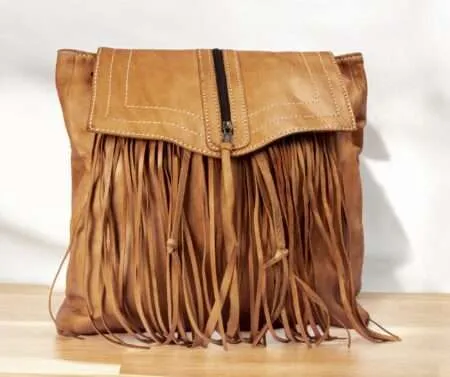 Leather Bag with fringes 003
